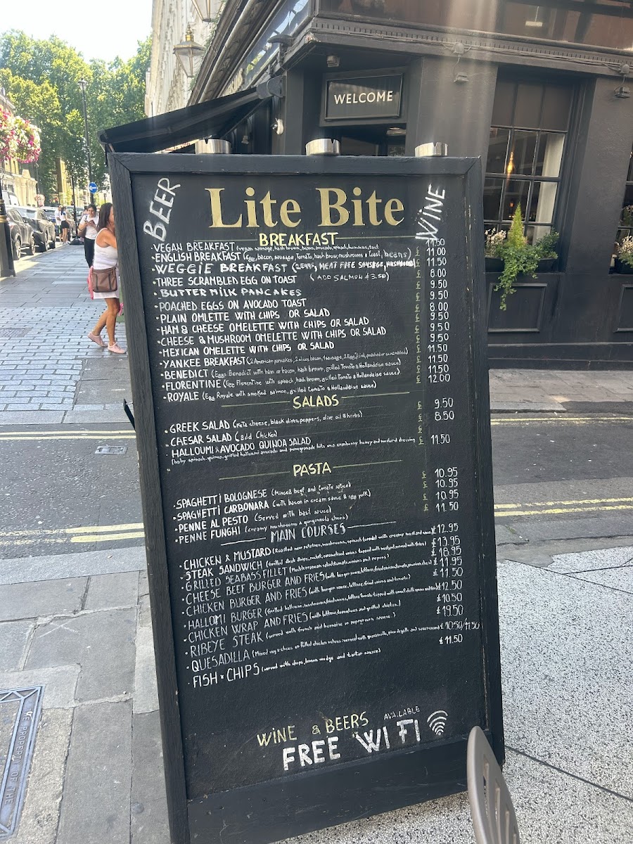 Lite Bite Cafe Bar Menu - Image 3